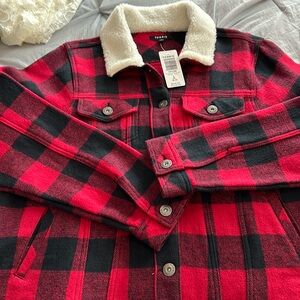 Torrid plaid thick trucker jacket